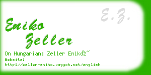 eniko zeller business card